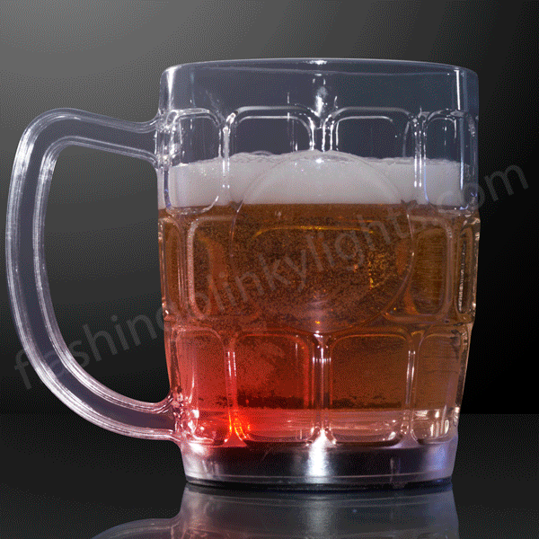 Light Up Drinkware LED Flashing Beer Mugs get the party started by