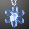 Acrylic Colorful Flower Necklaces LED Jewelry - SKU NO: 10659