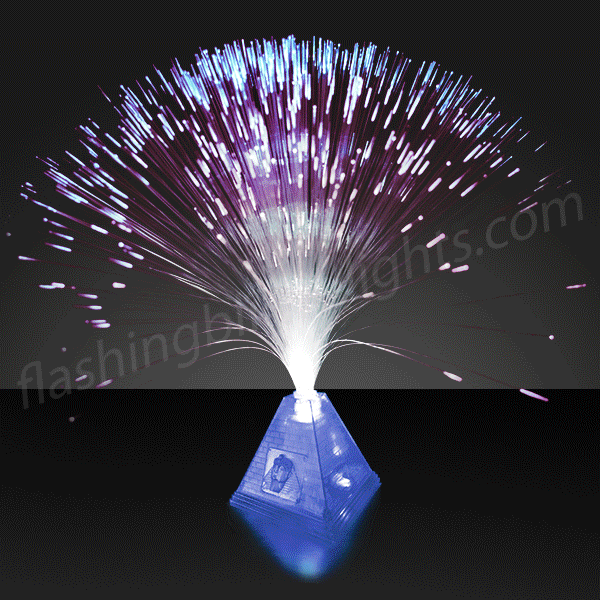 Fiber Optic Pyramid Centerpiece Light SKU NO 10789