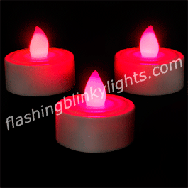 Red LED Tea Light Candles - SKU NO: 11272