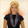 Red / White / Blue Round Beads (NON LIGHT UP) - SKU NO:10989