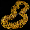 7mm Gold Disco Ball Mardi Gras Beads (NON LIGHT UP) - SKU NO: 11008