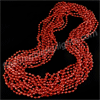 7mm Red Disco Ball Mardi Gras Beads (NON LIGHT UP) - SKU NO: 11003