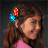 Acrylic Flower Flashing LED Hair Clips - SKU NO: 10661
