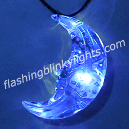 Acrylic Moon Necklace Blinky Jewelry - SKU NO: 10556