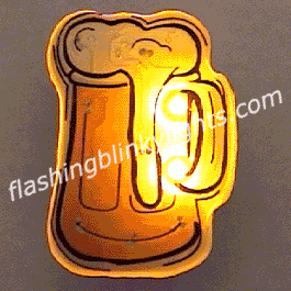Beer Mug Blinking Lights - SKU NO: 10043