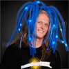 Light Up Hair Noodle Headbands - Bright Blue - SKU NO: 11341-BL