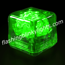 Party Ice Green LED Glow Cubes - Liquid Activated - SKU NO: 10882