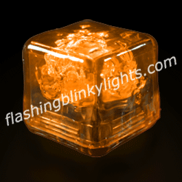 Party Ice Orange LED Glow Cube - Liquid Activated - SKU NO: 10884