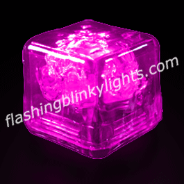 Party Ice Pink LED Glow Cubes - Liquid Activated - SKU NO: 10885