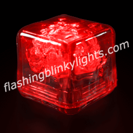 Party Ice Red LED Glow Cubes - Liquid Activated - SKU NO: 10883