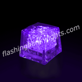 Mini Ice Purple LED Glow Cube - Liquid Activated - SKU NO: 10877