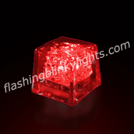 Mini Ice Red LED Glow Cubes - Liquid Activated - SKU NO: 10874