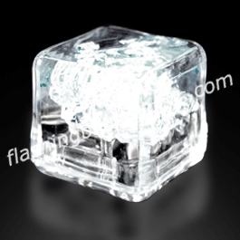 Party Ice White LED Glow Cubes - Liquid Activated - SKU NO: 10880