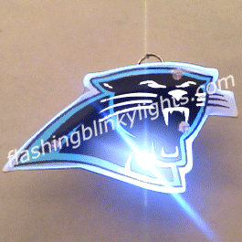 Carolina Panthers Battery Operated Light up pins - SKU NO: 10445
