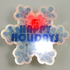 Christmas Flashing Pins Assorted Pack 2 - SKU NO: 11375