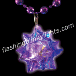Mardi Gras Beaded Crystal Star Necklaces - SKU NO: 10438