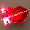 Flashing Dice LED Pin Blinkies - SKU NO: 10088