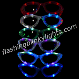 Flashing Sunglasses Supreme Assortment - SKU NO: 11047
