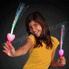 NEW! Fiber Optic Pink Heart Wands - SKU NO: 10787-PK
