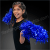 HOT! Blue Team Spirit Light Up Pom Poms - SKU NO: 11453-BL