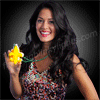 NEW! Fleur De Lis LED Charm on Mardi Gras Beads - SKU NO: 11702