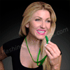 NEW! Green Flashing Mini Whistle with Lanyard - SKU NO: 11087