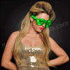 Green LED Hip Hop Celebrity Fashion Shades - 11451-GN