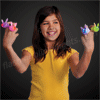 NEW! Happy Bunny Rabbit Soft Rings with Flashing LEDs - SKU NO: 11663