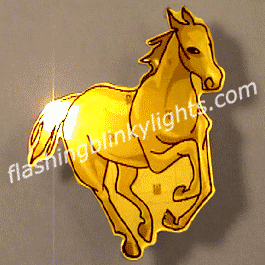 Galloping Horse Pin LED Blinkies - SKU NO: 10132