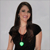 Color Change LED Bubble Heart Necklaces - SKU NO: 10928