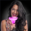 Frosted LED Margarita Glass with Classy Black Base - SKU NO: 11733