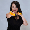 LED Orange Flash Glow Rings - SKU NO: 11476-OR
