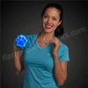 Light Up Blue Paw Print Charm Necklace - SKU NO: 11532-BL