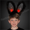 Light Up Bunny Ears Headband Black - SKU NO: 11277