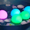 HOT! 3" Light Up Floating Deco Balls with Removable Stakes - SKU NO: 11441
