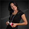 Light Up Guitar on Red Silver & Blue Mardi Gras Beads - SKU NO: 11681