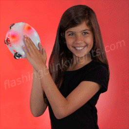 NEW! Light Up Round Tambourine Toy - SKU NO: 11740