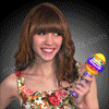 NEW! Light Up Spinning Egg Easter Toy - SKU NO: 11695