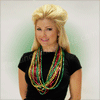 Red / Jade / Gold Mini Dice Mardi Gras Beads (NON LIGHT UP) - SKU NO: 10997