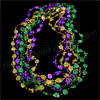 Mini Masks Mardi Gras Beads Necklace (NON LIGHT UP) - SKU NO: 11506