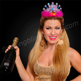 New Years Party Princess Tiara with Flashing LED Star - SKU NO: 11594