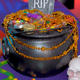 Orange Happy Halloween Bead Necklaces (NON LIGHT UP) - SKU NO: 11766