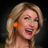 Orange / Orange Blinking LED Clip On Pins - SKU NO: 11555