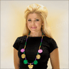 Mardi Gras King Crown & Gold Coin Party Beads (NON LIGHT UP) - SKU NO: 11216