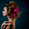 NEW! Pink Light Hair Sparkle Clip Extensions - SKU NO: 11650-PK
