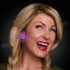 Purple / Purple Blinking LED Clip On Pins - SKU NO: 11542