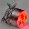 Purple / Red Blinking LED Clip On Pins - SKU NO: 11557