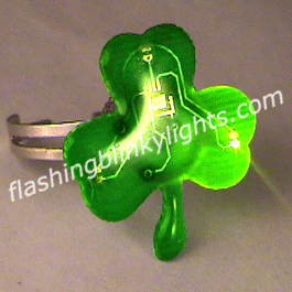 Shamrock Flashing Ring - SKU NO: 10443