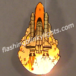 Space Shuttle Magnetic Blinking Lights - SKU NO: 10284